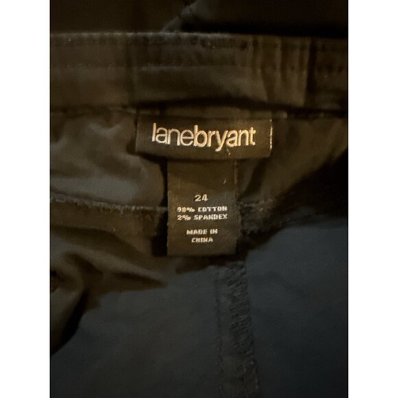 Lane Bryant Womens Black Shorts Size 24 With Button Closure & Pockets Cotton/Spa - Picture 6 of 7
